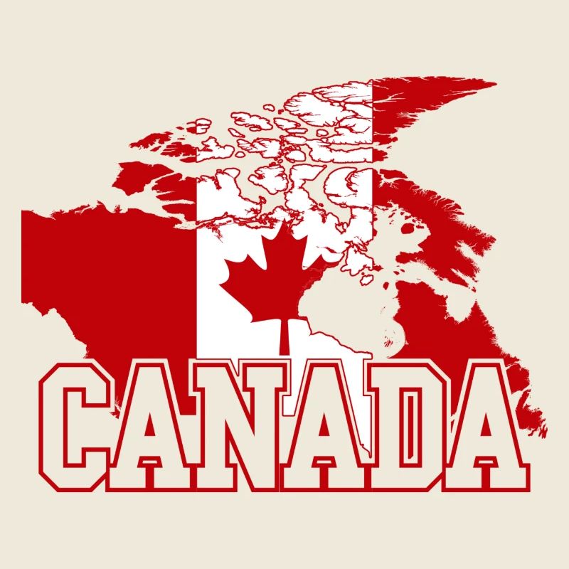 Kanada-Ahorn-Flagge Globus-Tee