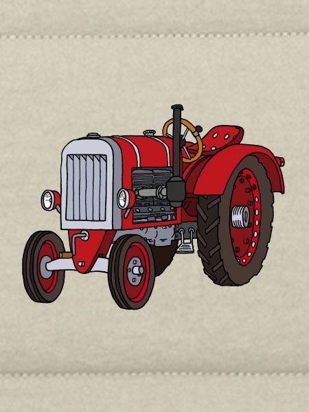 Roter Trecker