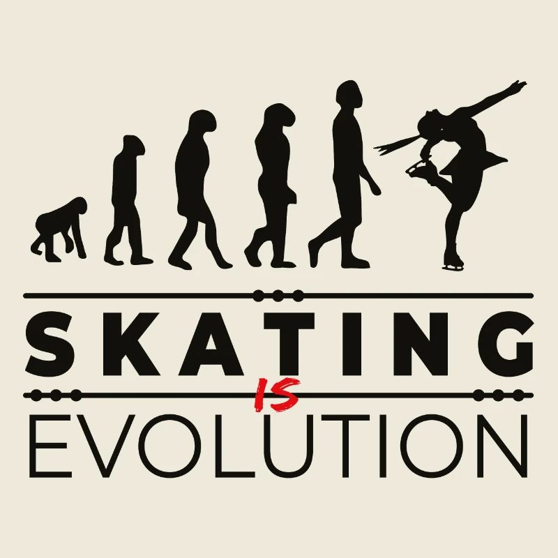 Skating is evolution - Message Humor Parody