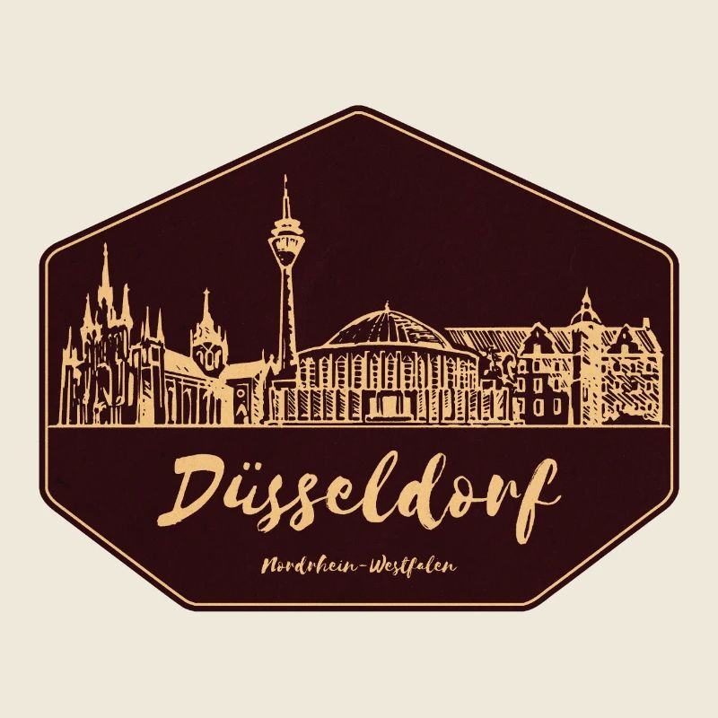 Düsseldorf Skyline Badge