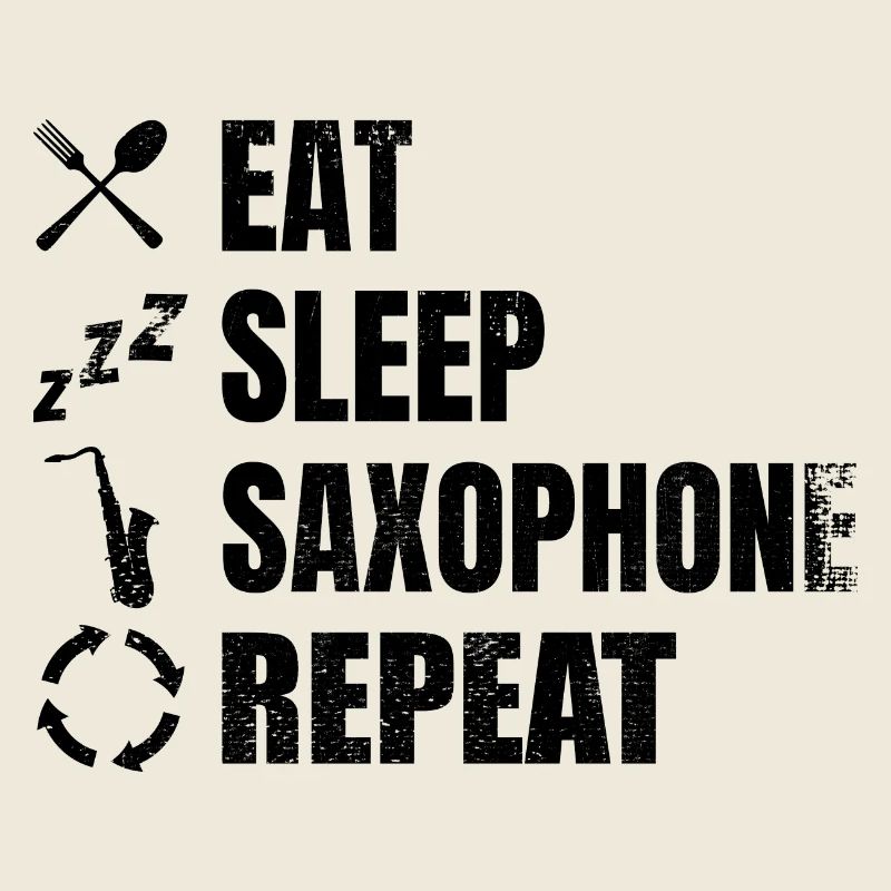 Routine quotidienne du joueur de saxophone