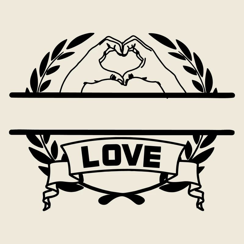 Handgeste des Herzens "Ich liebe dich" LIEBE