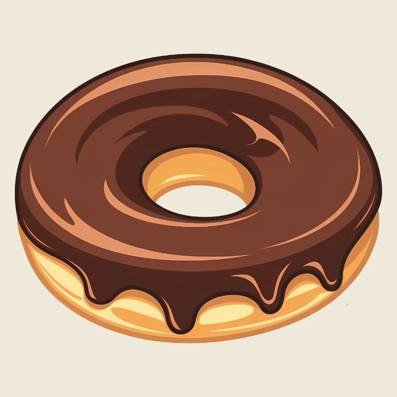 Amateur de beignets au chocolat simples