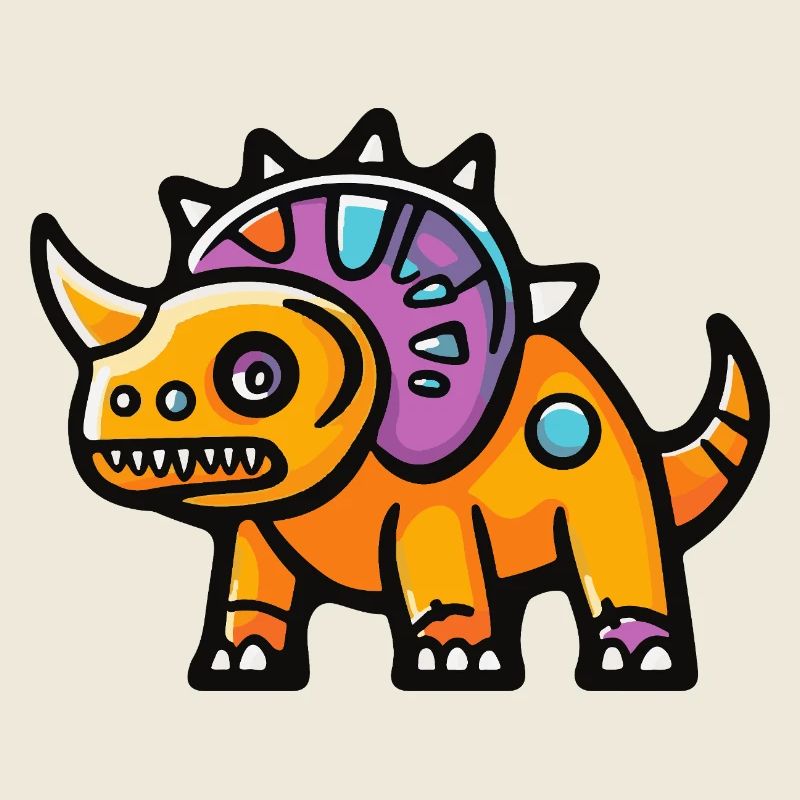 Dinosaur triceratops Halloween Funny