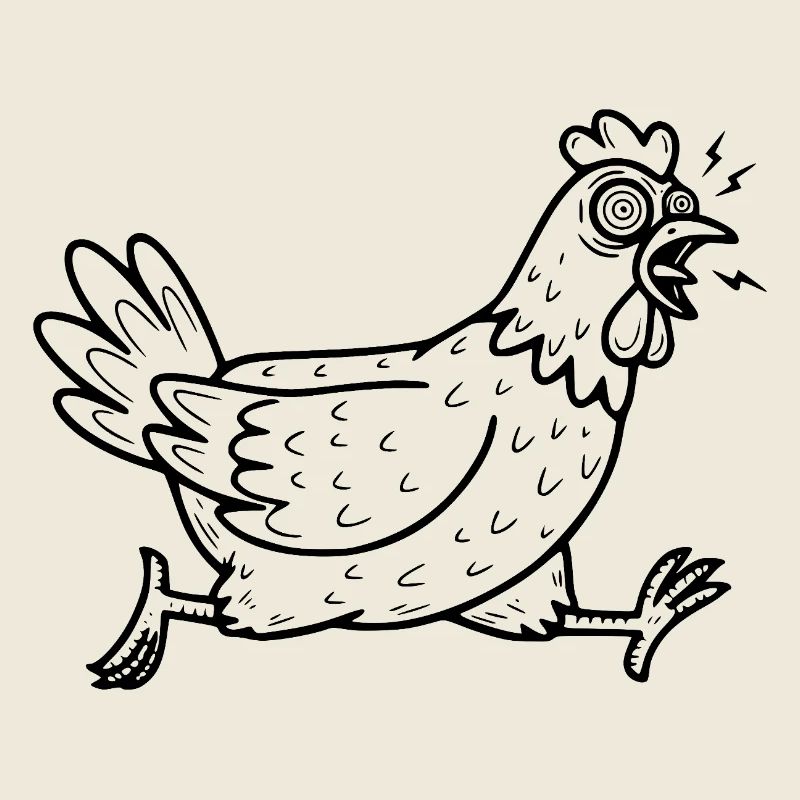 Verrücktes Huhn