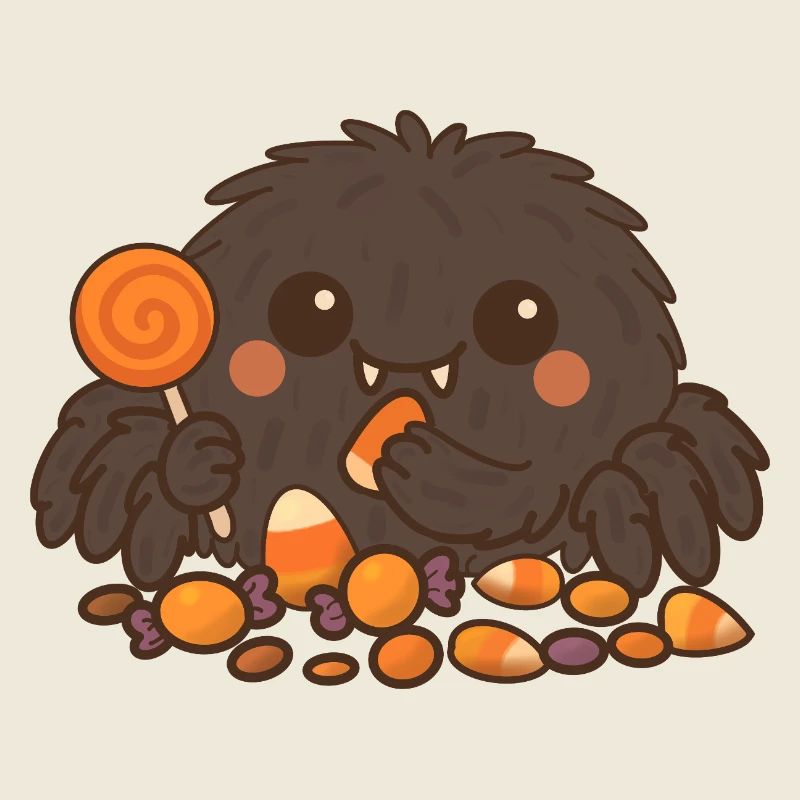 Karamellmonster mit Leckereien