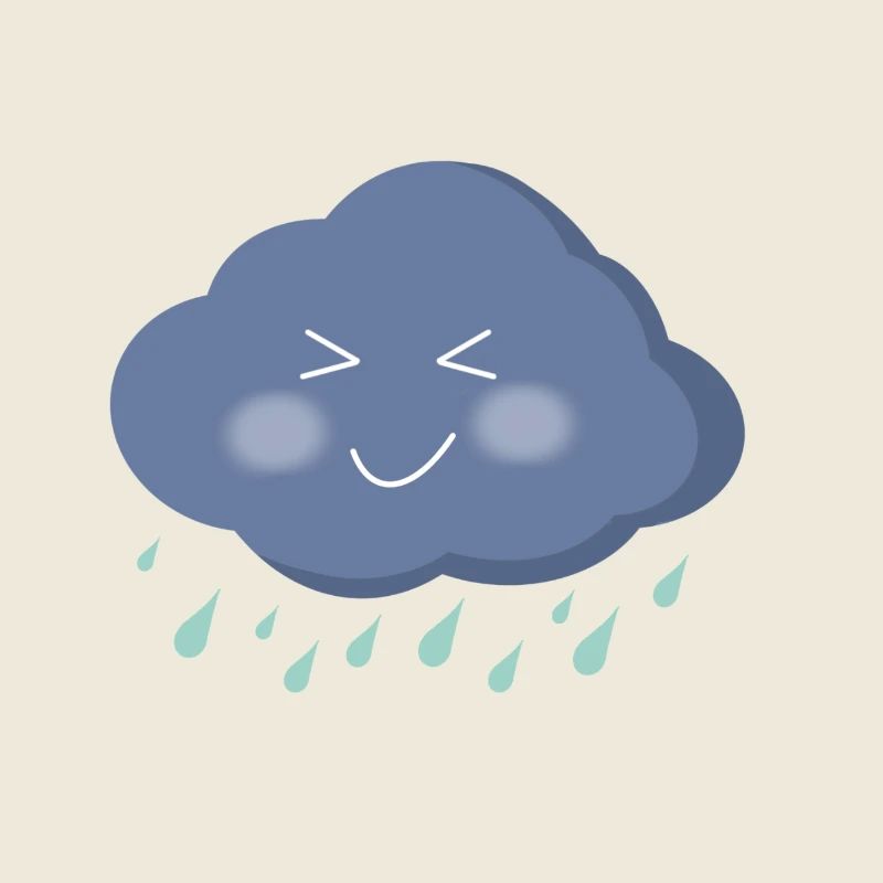 Nuage joyeux, pluie douce
