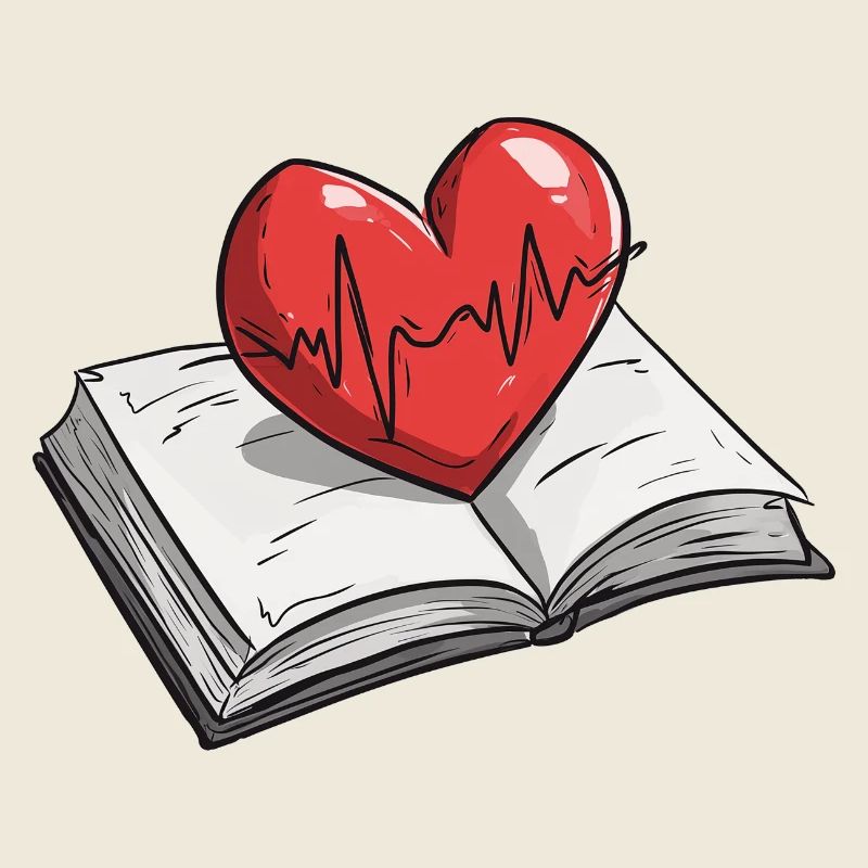 Beating Heart Shaped Book Pulse Design