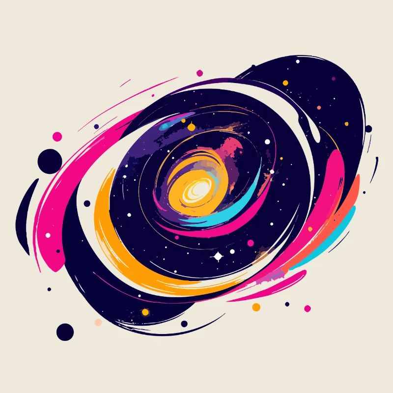 Motif de la galaxie tourbillonnante de couleurs dans l’espace extra-atmosphérique