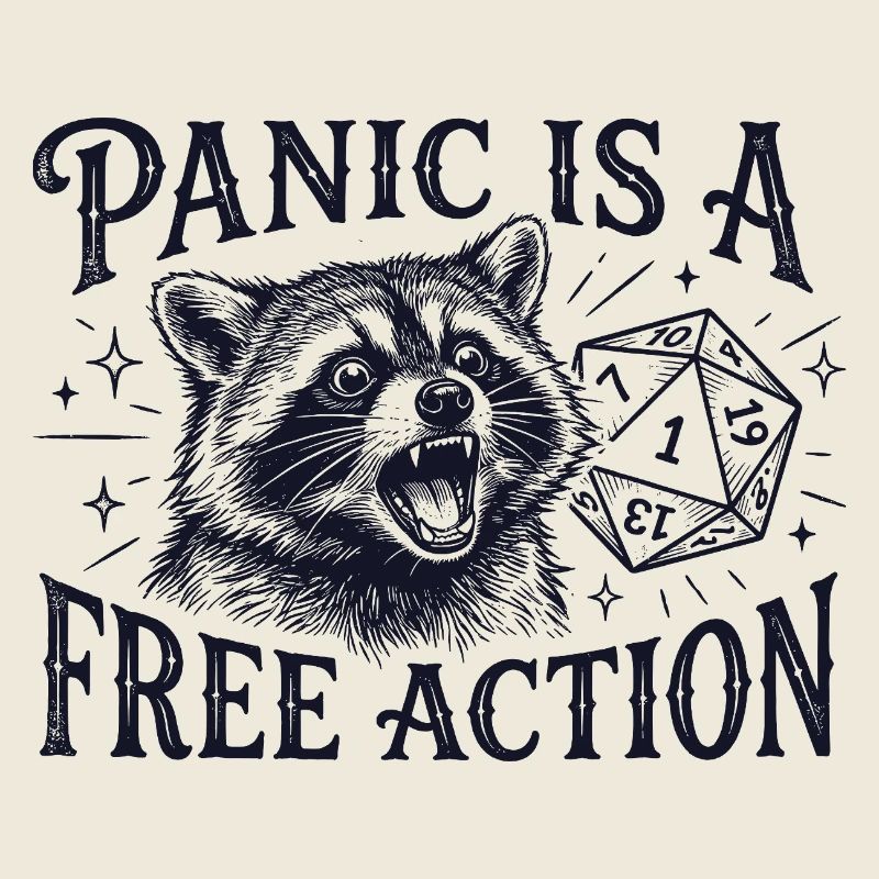 La panique est une action libre – Raccoon D20 Design