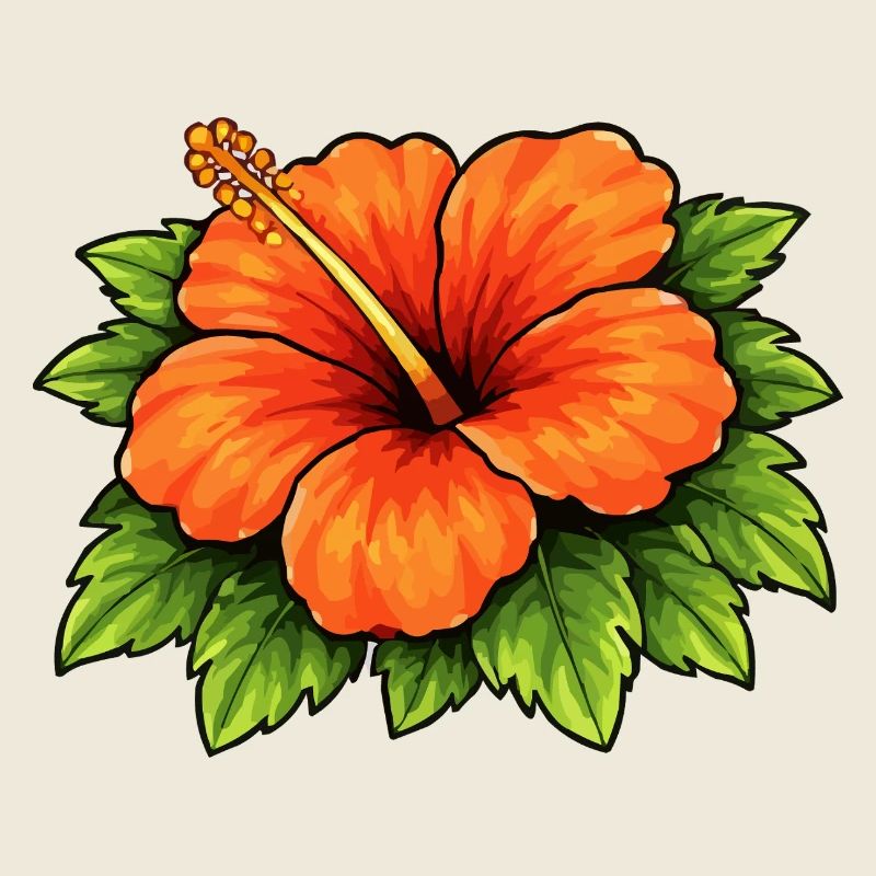 Hibiskus-Tropenblüte