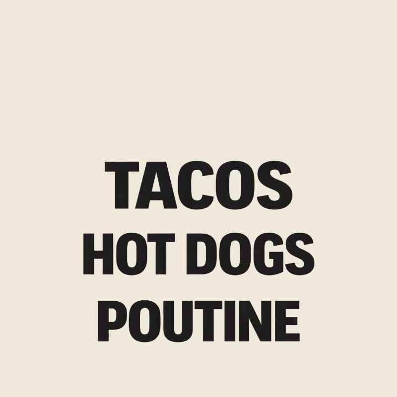Tacos Hot Dog Poutine