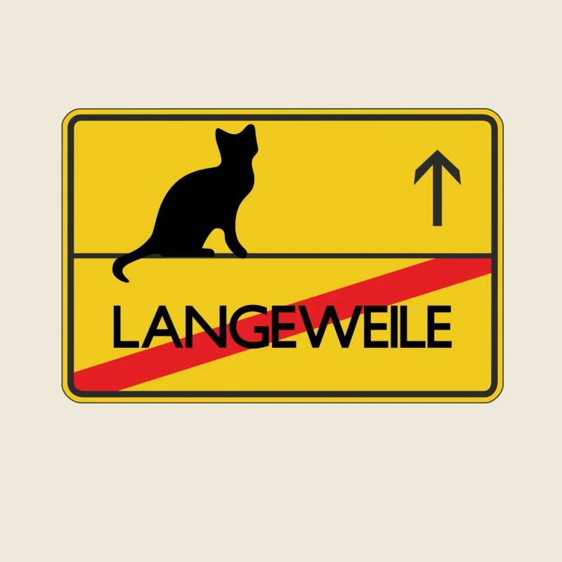 Ortsschild Katze Geschenk