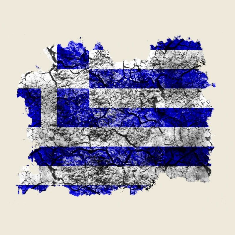 Drapeau de la Grèce Vintage