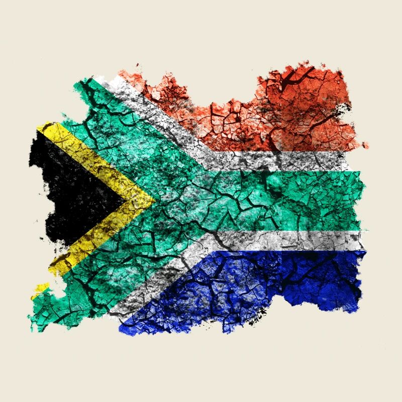 Südafrika Vintage Flagge