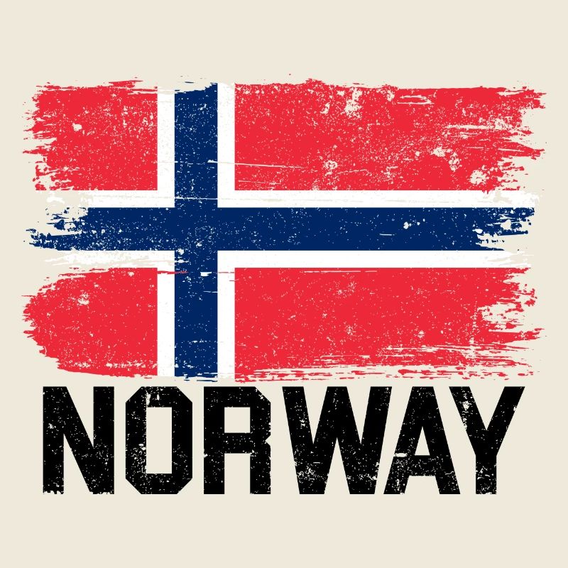 Drapeau norvégien du Nordic Grunge
