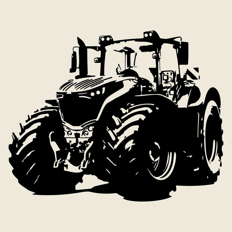 Starker Deutscher Traktor mit roten Felgen