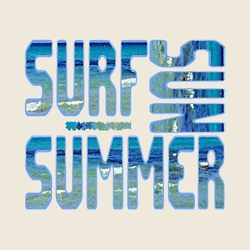 Été Surf Blue Beach Eau de mer Soleil