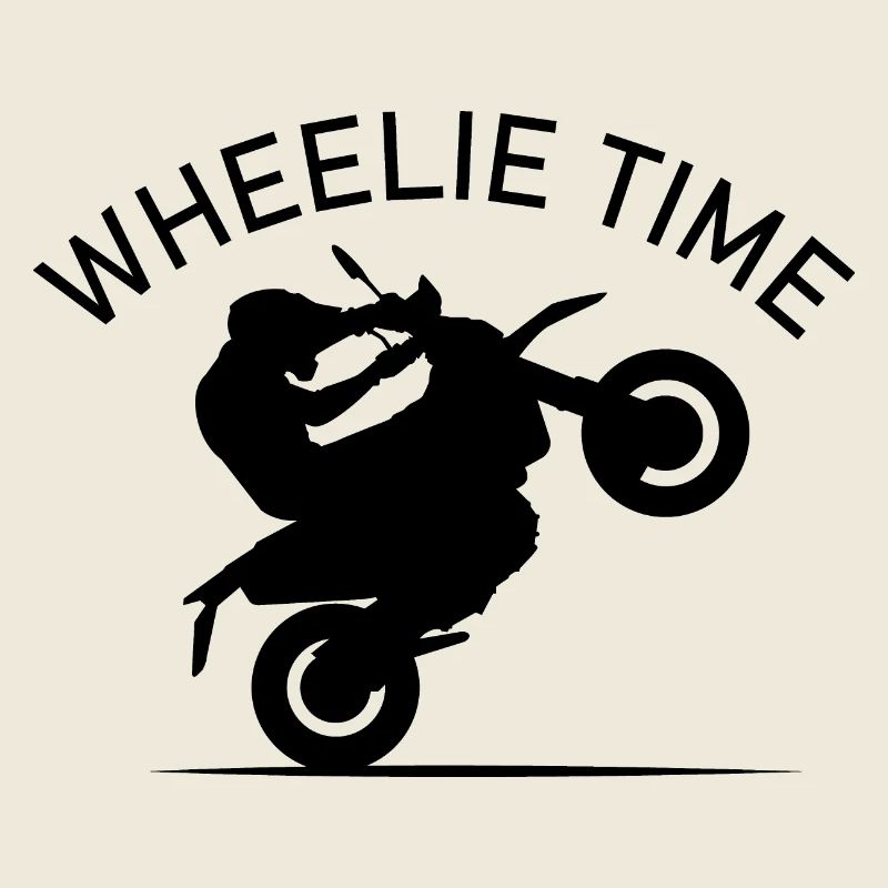 Wheelie Time Mobylette Icône Icône Graphique