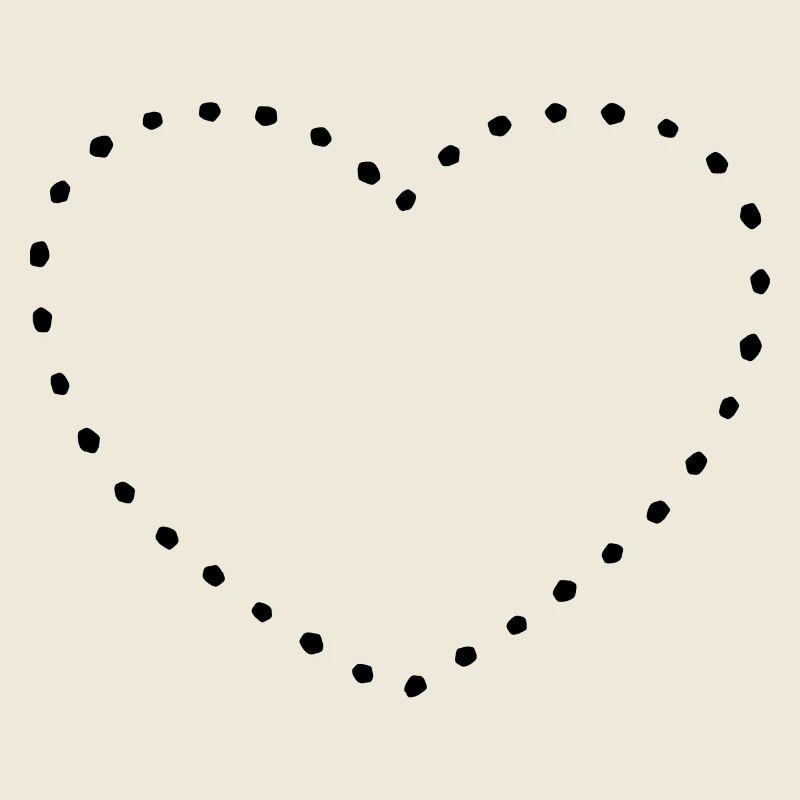 Herz black dots