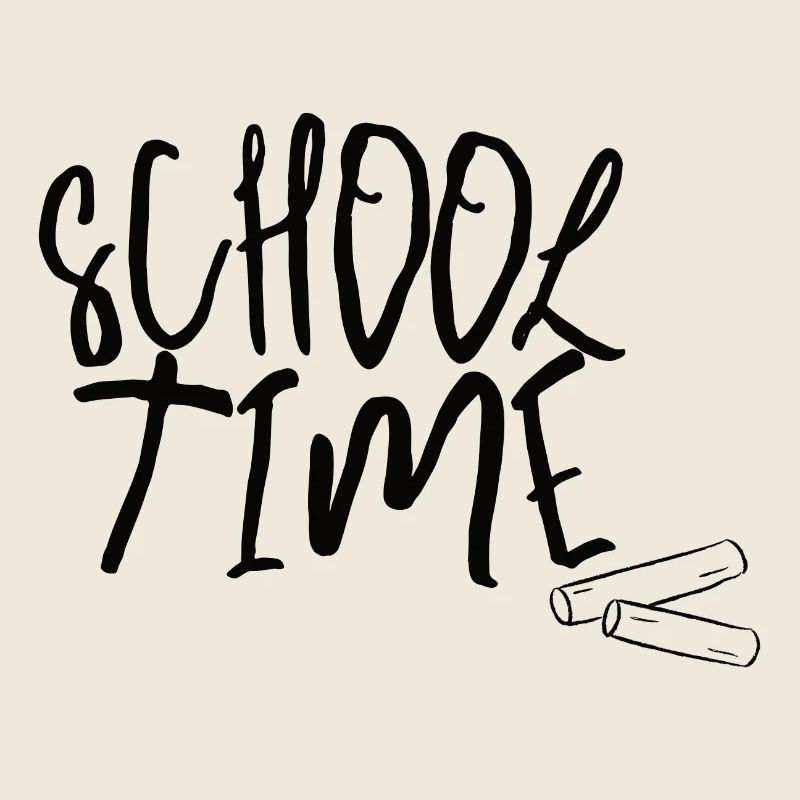 School Time – Minimal Schulstart Design
