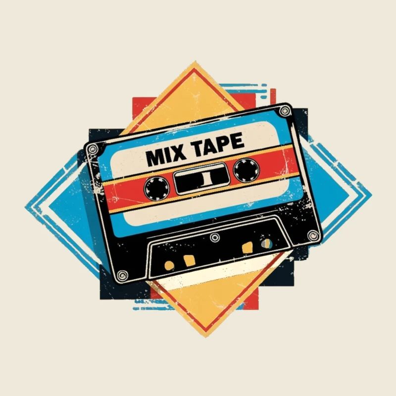 Mix Tape Vintage Graphique