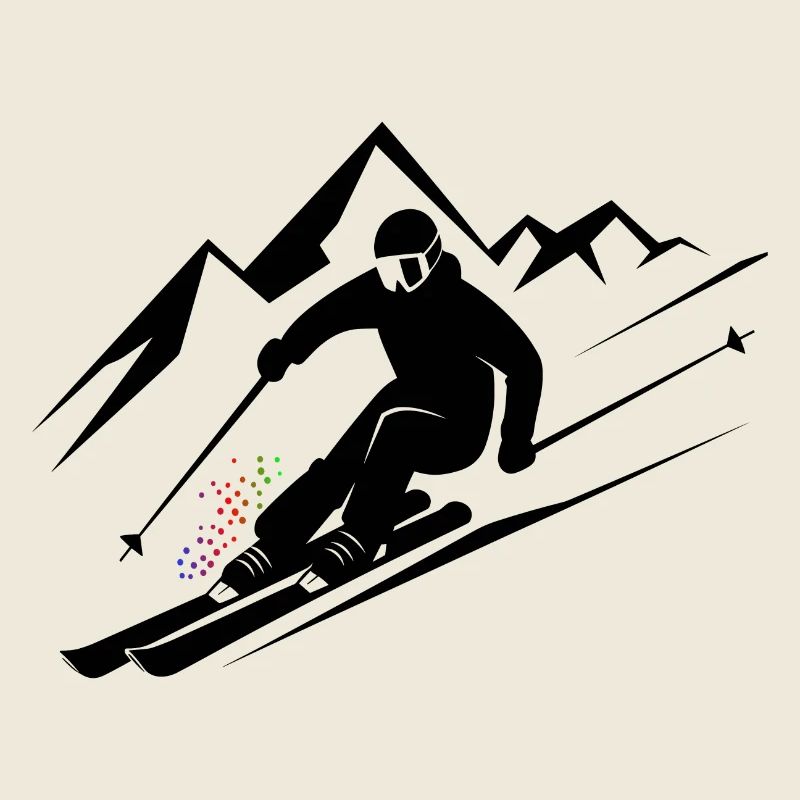 Skifahrer Ski Winter Winterurlaub Wintersport