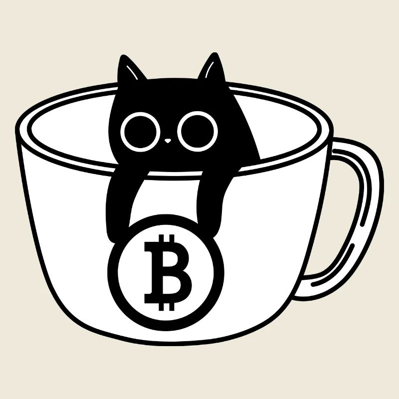 Crypto Cat Coffee Mug Design