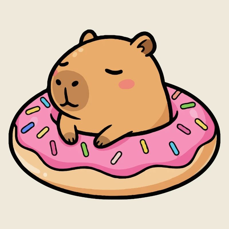 Kapibara in donut