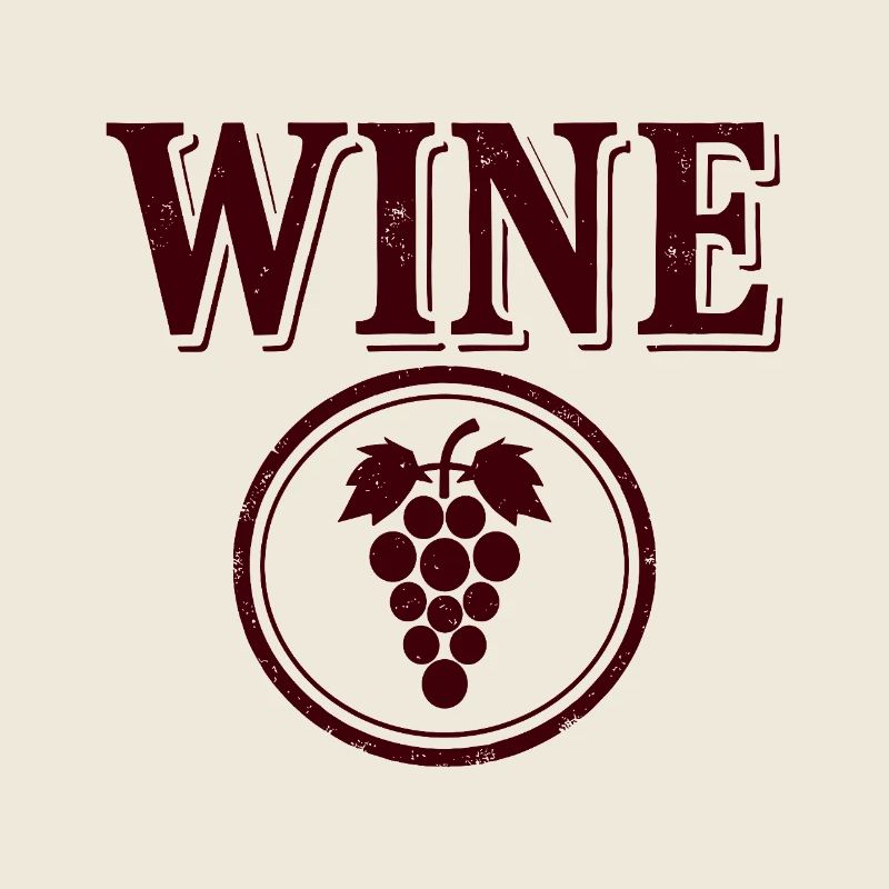 Emblème du raisin WINE