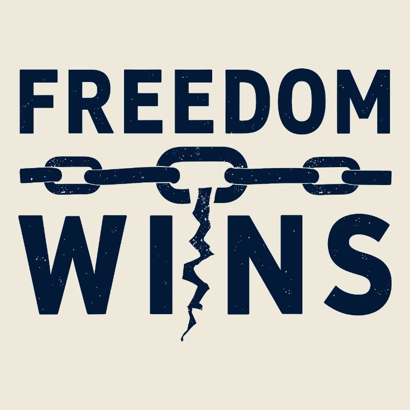 La liberté gagne : La liberté brise les chaînes