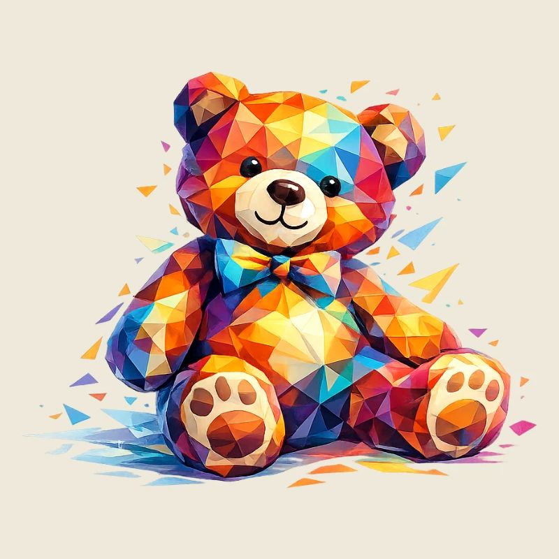 Colorful Geometric Bear