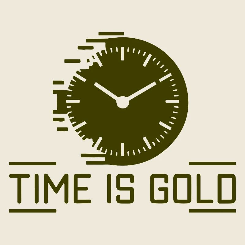 Time Is Gold Clock