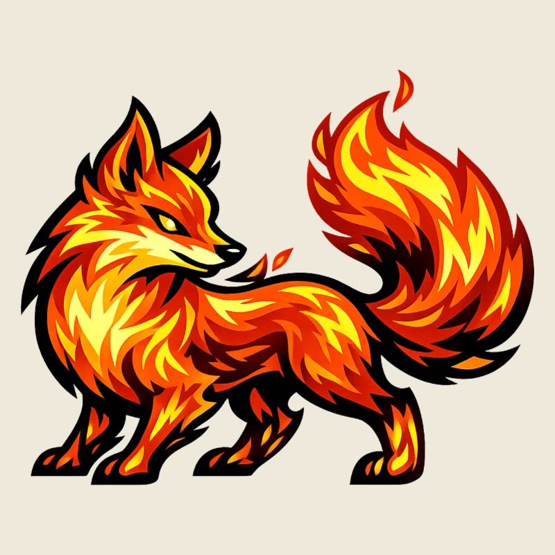Feuerfuchs – Tier aus Flammen