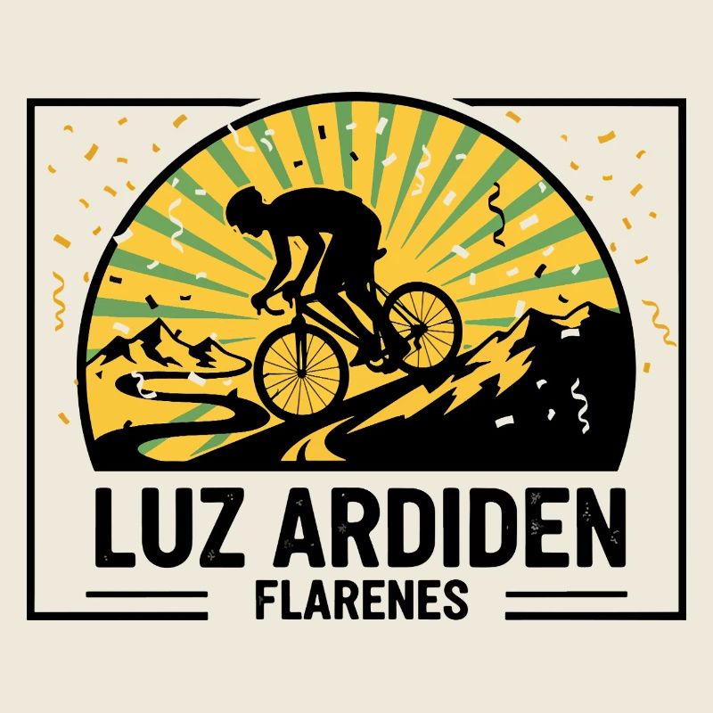 Luz Ardiden Pyrenees Cycling Switchbacks Art