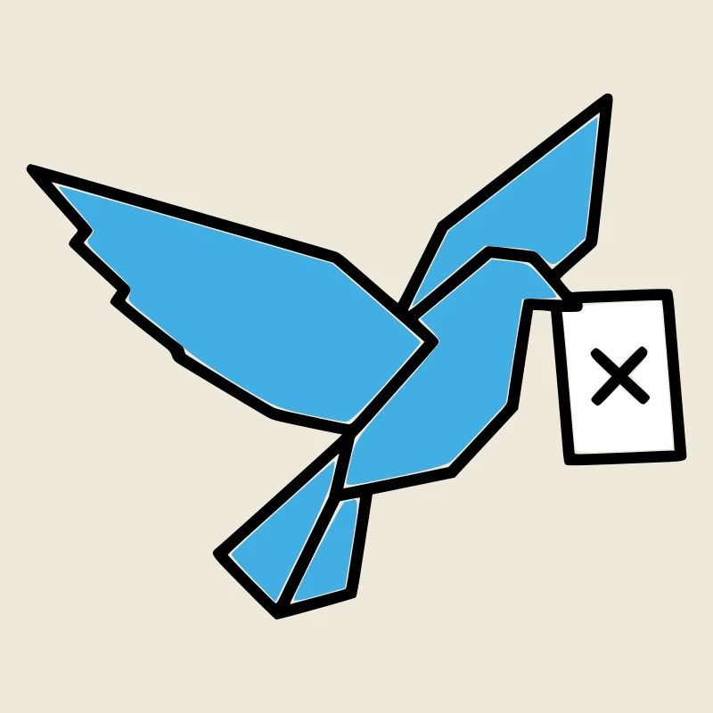 Brieftaube Wahlzettel Vogel Bunt