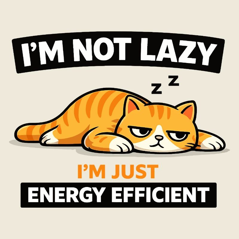 Energieeffizientes Katzen-Nickerchen