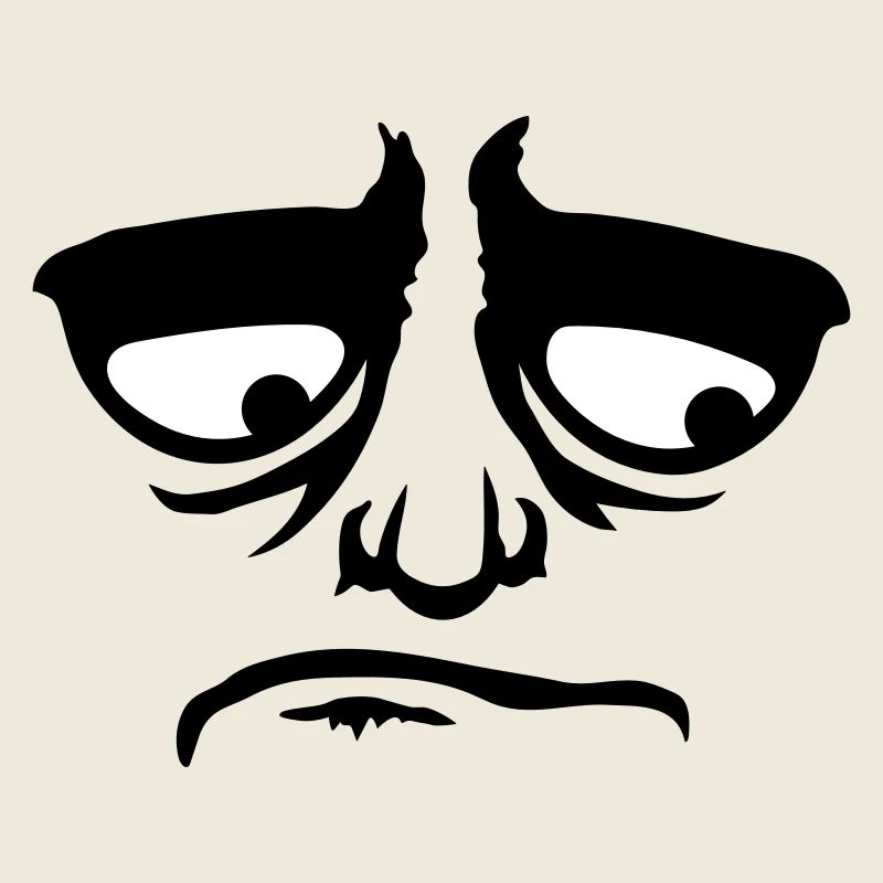 Grumpy sad disappointed face funny