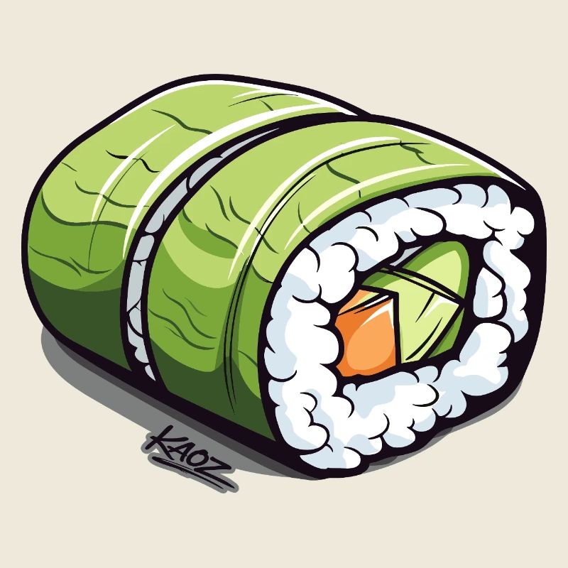 Emerald Green Sushi Roll