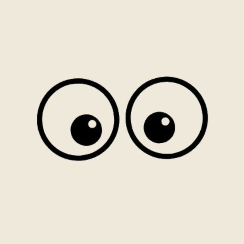 Augen-Duo im Comicstil