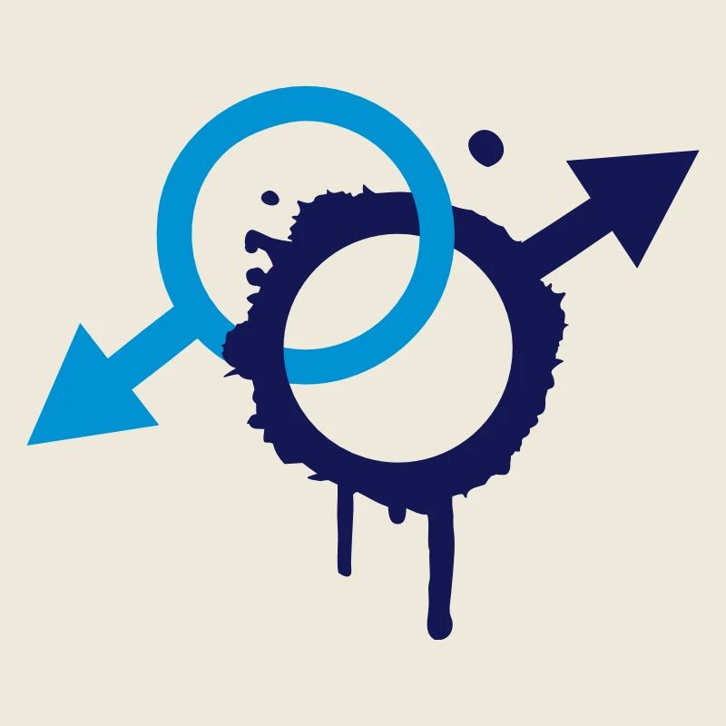 zwei männliche Symbole