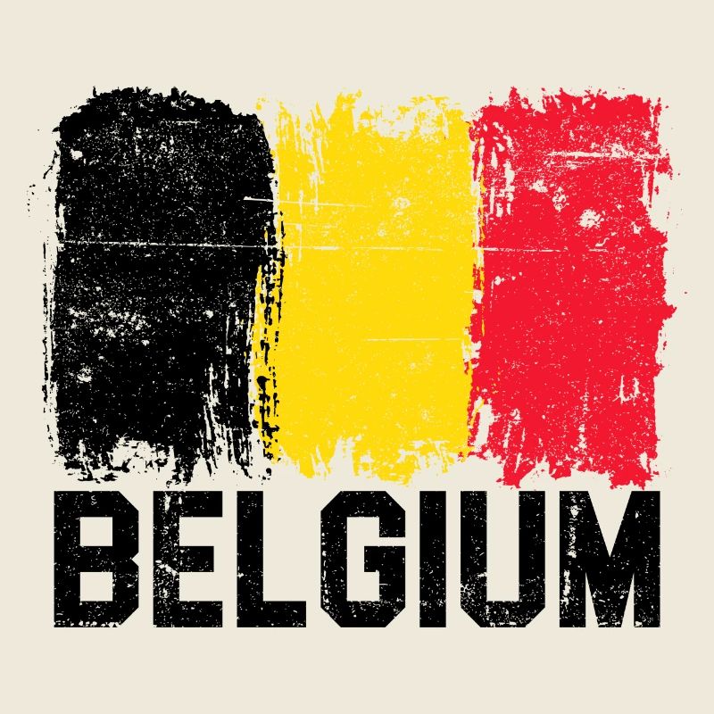 Pinselstriche der belgischen Flagge