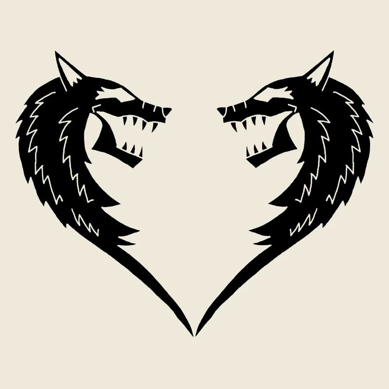 Coeur de loup noir