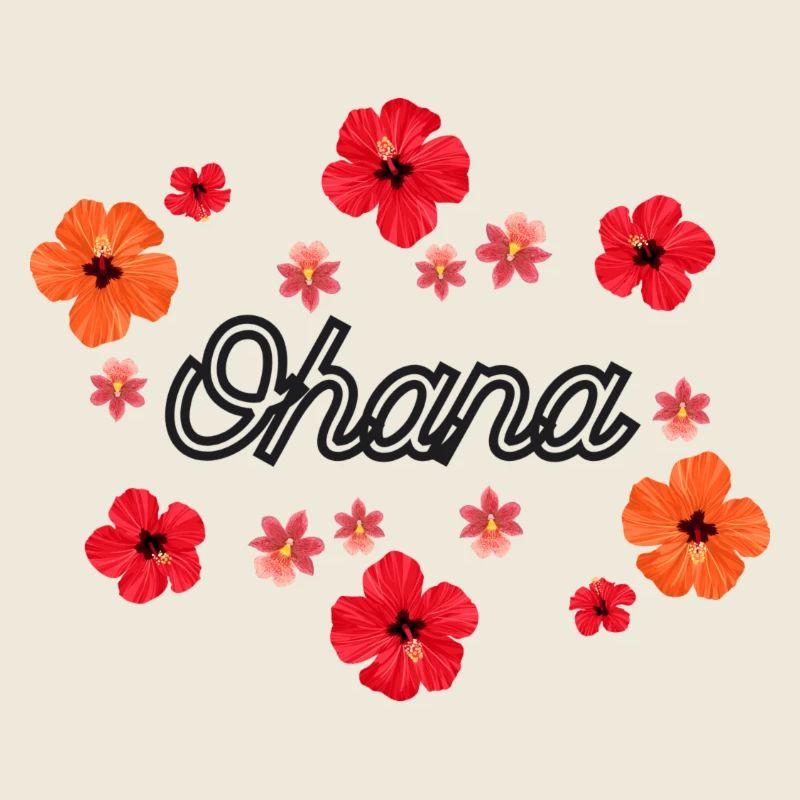 Ohana Hibiskus Tropendesign