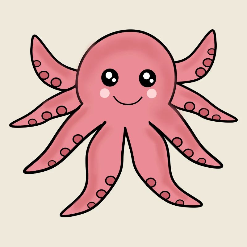 Kawaii Animals Octopus