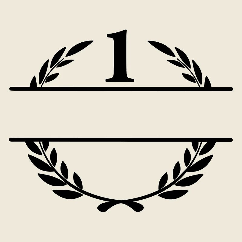 Bannière de nom Lauwerkrans avec le numéro 1