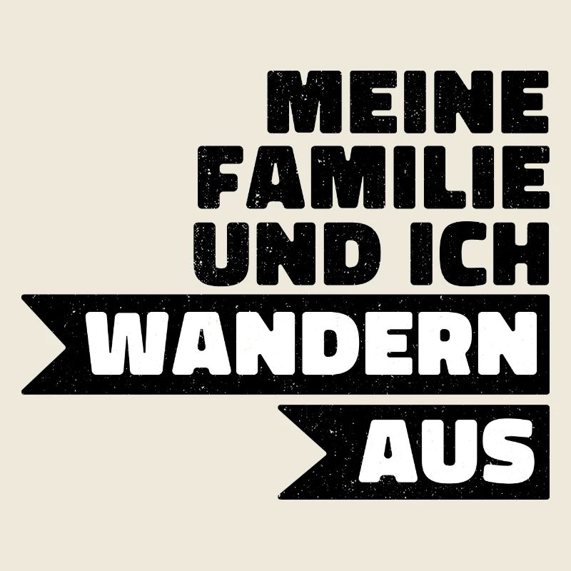Wandern Aus – Großbuchstaben Kontrast
