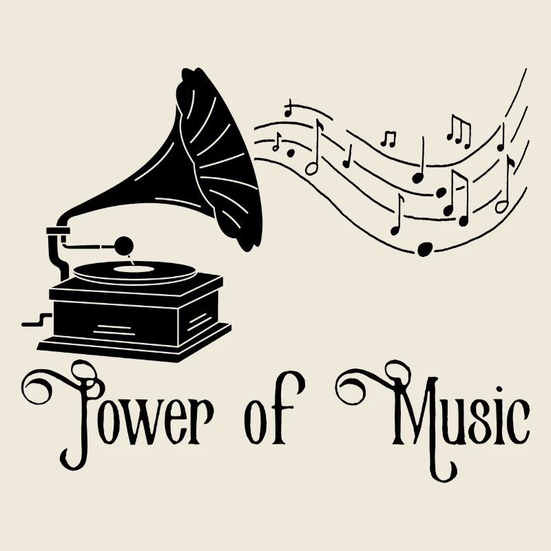 Musique vintage (noir)