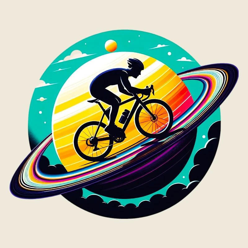 Cyclist on Saturn