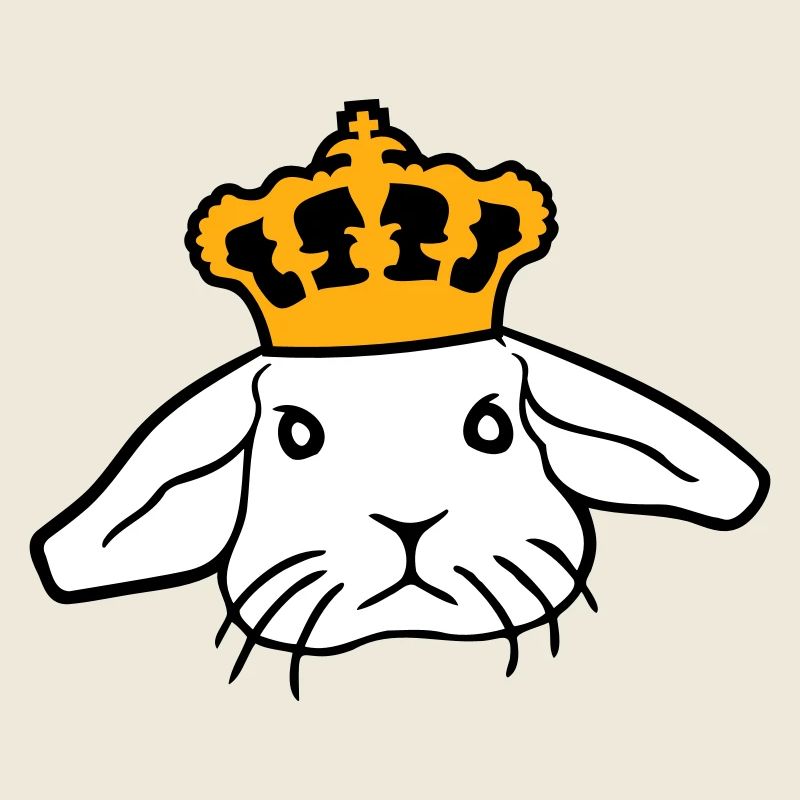 Couronne de lapin royal Roi Reine Prince Princesse